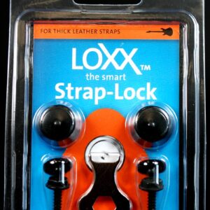 Loxx strap-lock guitar black