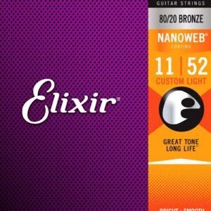 Elixir 11027 80/20 Bronze Nanoweb Light 11-52