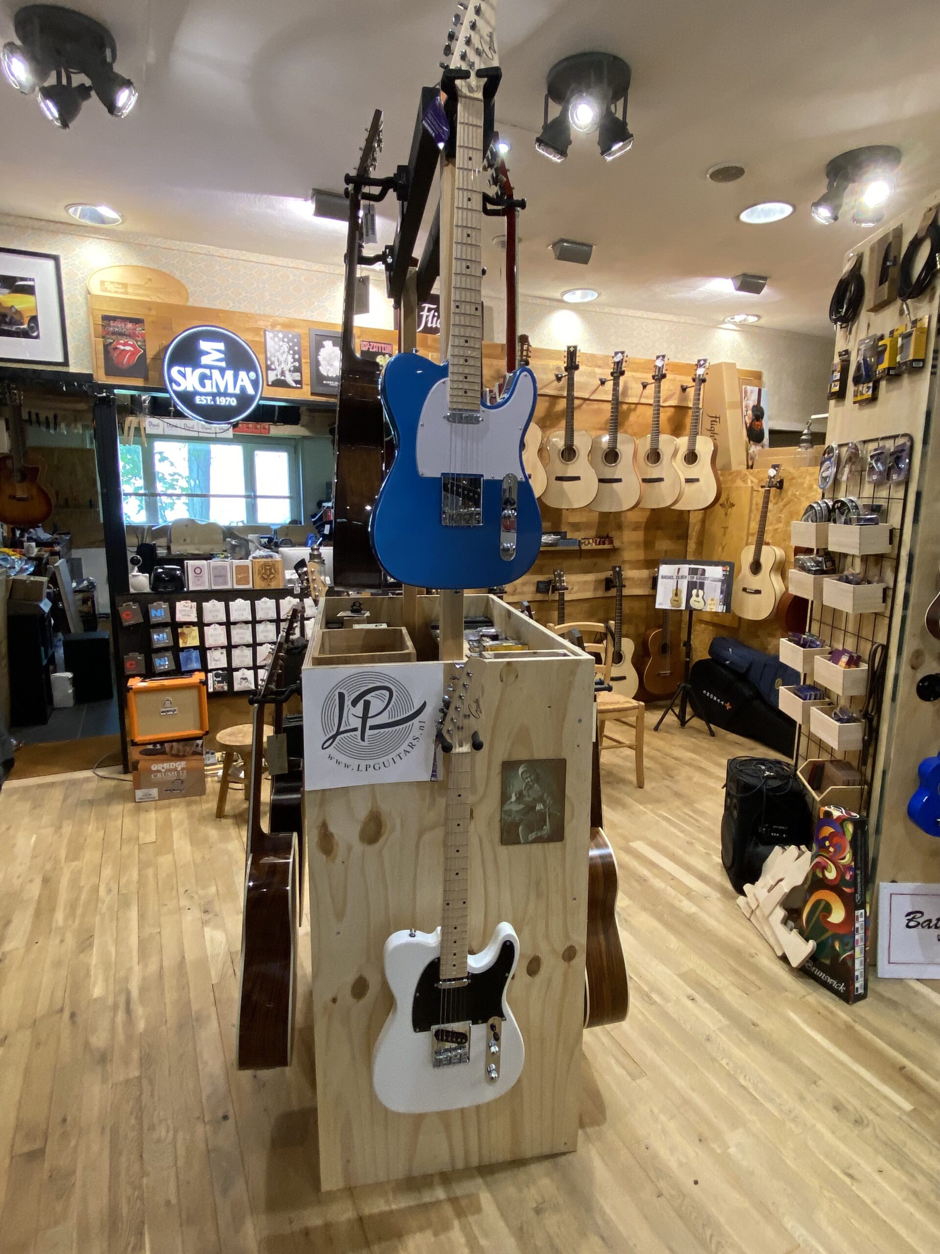 Gould Telecaster style Metallic Blue - Afbeelding 2