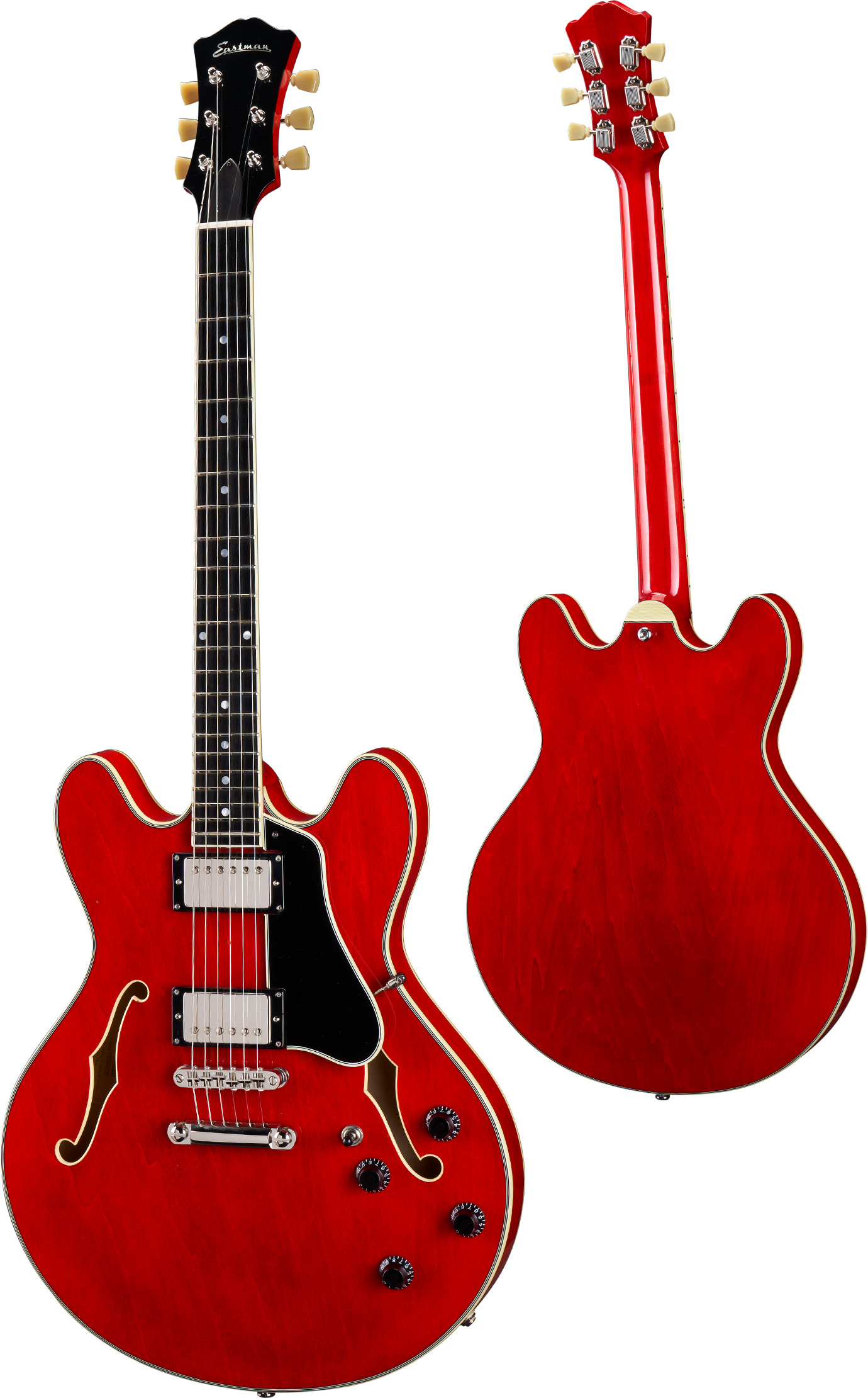 Eastman T386 thinline Kent Armstrong Cherry Red - Afbeelding 6