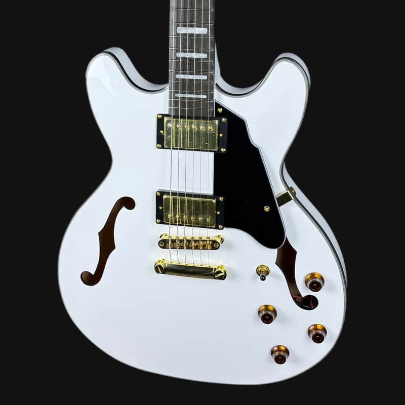 Gould GE50 Union White Electric Guitar